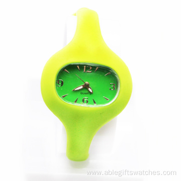 Kids Silicone Thin Strap Squar Quartz Watch